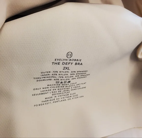 Evelyn & Bobbie Defy Seamless Tan Bra XXL - Picture 2 of 4